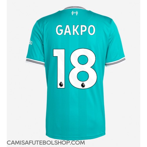 Camisa de time de futebol Liverpool Cody Gakpo #18 Replicas 3º Equipamento 2025-26 Manga Curta